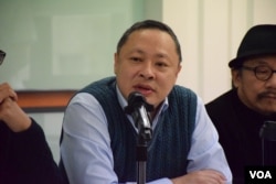 香港大學法律系副教授、公民聯合行動成員戴耀廷。（美國之音湯惠芸攝）