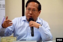 香港民主黨前主席何俊仁。（美國之音湯惠芸攝）