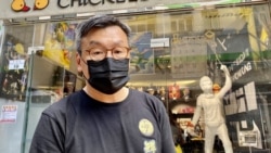 周小龍表示，六四未平反、真相未確認、要負責的人未負責，香港人仍會堅持悼念六四。 (美國之音湯惠芸)