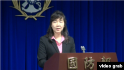 台灣國防部戰規司國防政策處簡任處長苗蕙芬。（視頻截圖）