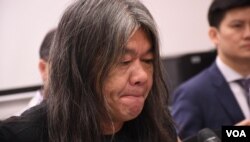 被DQ的民主派前立法會議員梁國雄。(美國之音湯惠芸)