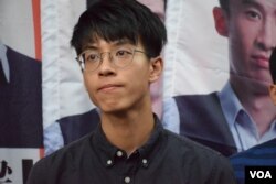 本土民主前線發言人黃台仰。（美國之音湯惠芸攝）