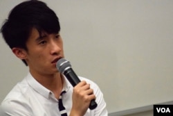 青年新政召集人梁仲恆。（美國之音湯惠芸攝）