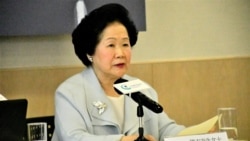 香港前政務司司長陳方安生表示，特首林鄭月娥應該盡快成立一個由具公信力的法官主持的獨立調查委員會，還各方一個公道。(美國之音 湯惠芸拍攝)