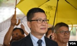 和平佔中發起人陳健民。(美國之音湯惠芸)