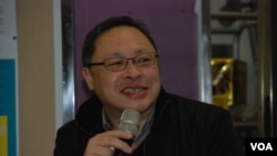 戴耀廷表示，民調顯示超過120萬港人曾經參與佔領運動，遠超預期 (美國之音特約記者 湯惠芸拍攝)