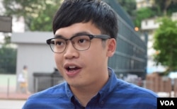 本土民主前線前成員李東昇。(美國之音湯惠芸)