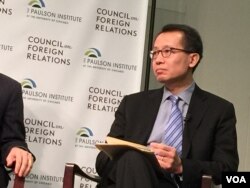 國際金融公司首席執行官蔡金勇 (美國之音記者莉雅拍攝)