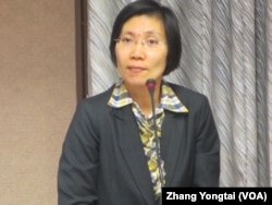 執政黨國民黨立委徐欣瑩(美國之音張永泰拍攝)