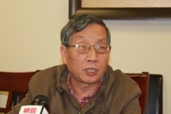 北京之春榮譽主編胡平(美國之音方冰拍攝)