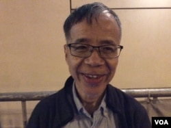香港基督教中福教会主任牧师邬小鹤 （美国之音记者申华拍摄）