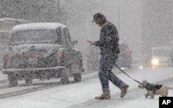 倫敦大風雪一景