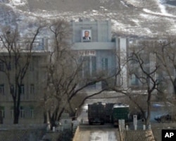 中国图们对面的朝鲜城市(资料照片)