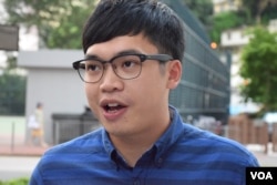 本土民主前線前成員李東昇。（美國之音湯惠芸攝）