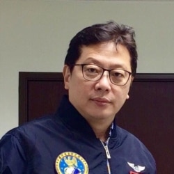 位於台北的國防安全研究院副研究員侍建宇(照片提供:侍建宇)