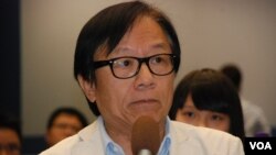 香港社運人士韓連山擔心，倡議佔領中環行動的發展，起哄的成份多於實踐 (美國之音湯惠芸)