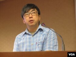 台灣在野黨民進黨立委段宜康（美國之音張永泰拍攝）