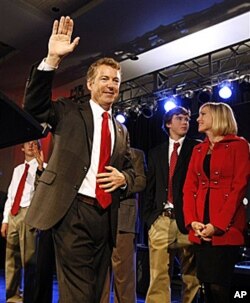 剛剛當選肯塔基州參議員的蘭德•保羅