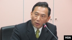 台灣國防部資源規劃司處長劉靖中上校(美國之音張永泰拍攝)