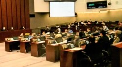 香港立法會內務委員會4月24日經過第16次會議，超過半年時間仍未選出正副主席。（美國之音湯惠芸攝）