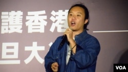 民間人權陣線召集人葉志衍 (美國之音特約記者 湯惠芸拍攝 )