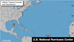 Tropical storm Gonzalo over the Atlantic Ocean, July 22, 2020 (Credit: U.S. National Hurricane Center)