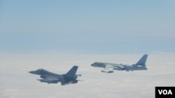 台湾F16战机升空监控伴飞中国军机绕台飞行(2020年2月9日)