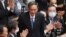 菅义伟星期三在国会众议院当选日本新首相。（2020年9月16日）