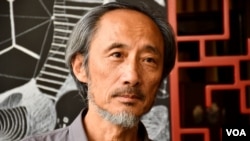 中國流亡異見作家馬建 （美國之音湯惠芸拍攝）