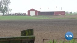 英语视频：随着收获季节的临近，贸易风暴席卷美国农民