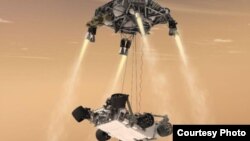 “好奇號”火星探測器在火星著陸（資料圖片）