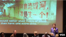 瑞潔講強制墮胎是對中國婦女的戰爭 (資料照)
