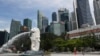 資料照片：新加坡濱海灣地區(2020年6月30日，美聯社)