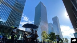 位於深圳的恆大總部。（2021年9月23日)