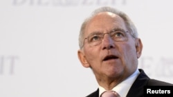 德國財政部長沃爾夫岡•朔伊布勒 (資料照片)