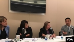 全球台湾研究所以新南向政策为主题的座谈会(美国之音钟辰芳拍摄)