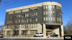 位於華盛頓特區西北區的駐美國台北經濟文化代表處。（美國之音鍾辰芳拍攝）