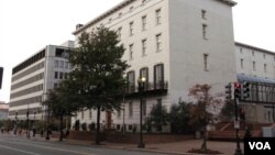 位於華盛頓的美國貿易代表辦公室(美國之音王南拍攝)