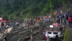 印度北部山體滑坡造成21人喪生