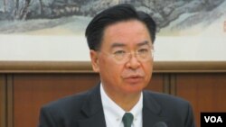 台灣外長吳釗燮2019年3月14號與外籍記者茶敘