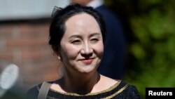 華為首席財務官孟晚舟出席法庭聽證會。(2020年5月27日)