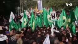 數千名伊拉克人為蘇萊曼尼送葬