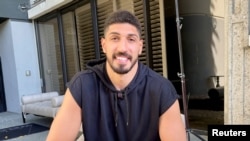 資料照片：波士頓凱爾特人隊中鋒坎特。