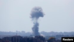 加沙地帶七月十五日冒起濃煙