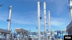 資料照片：中國越來越多地參加西伯利亞能源開發。俄羅斯西伯利亞的一家石化工廠。