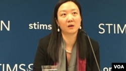 史汀生中心東亞項目高級研究員孫韻（美國之音鐘辰芳拍攝）