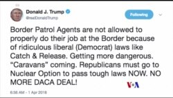 2018-04-02 美國之音視頻新聞: 川普總統重申加強執行移民法