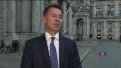 2018-07-10 美國之音視頻新聞: 英揆委任亨特擔任新外相