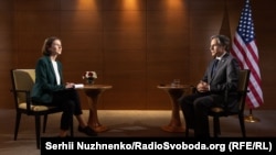 Госсекретарь Энтони Блинкен отвечает на вопросы Радио Свобода в Киеве, 6 мая 2021 года