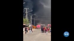 ເຫດການລະເບີດຢູ່ຮ້ານອາໄຫຼ່ລົດ ຈີນ ທີ່ເເຂວງອຸດົມໄຊ 